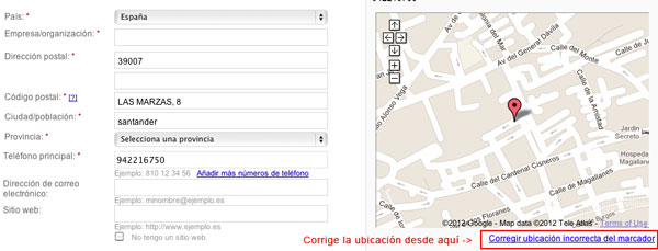 ubicacion mapa google places